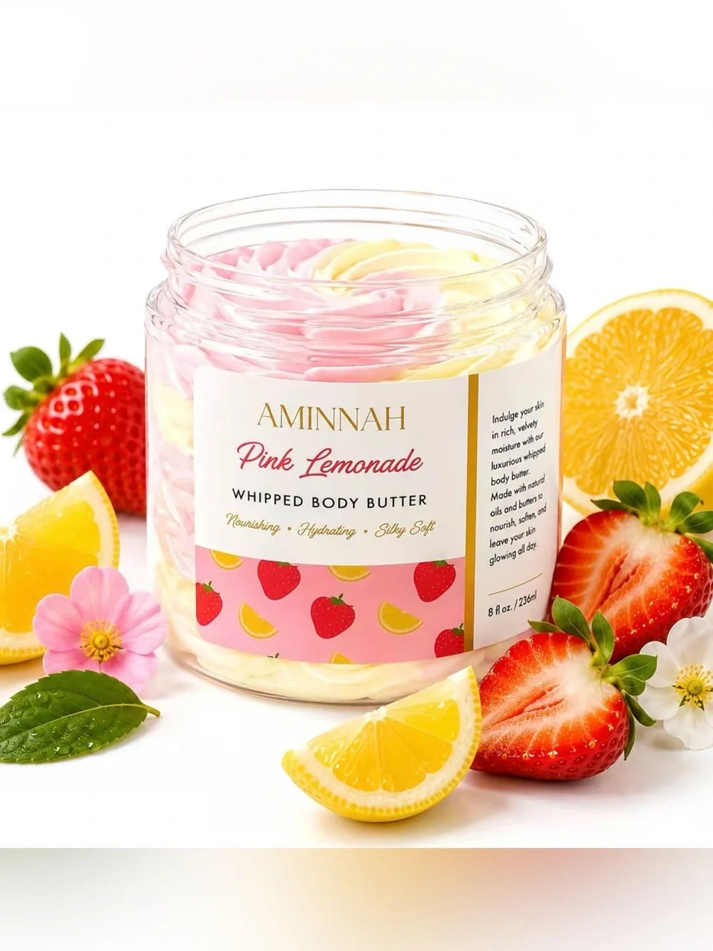 Aminnah Pink Lemonade Whipped Body Butter